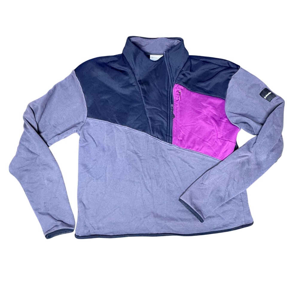 Columbia Sportswear Pullover Fleece‎ Jacket Womens Large Colorblock